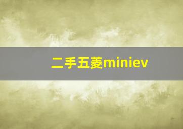 二手五菱miniev