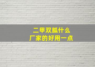 二甲双胍什么厂家的好用一点