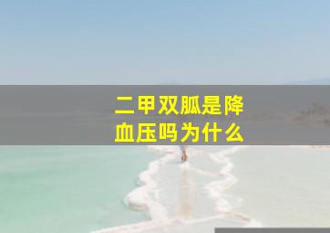 二甲双胍是降血压吗为什么