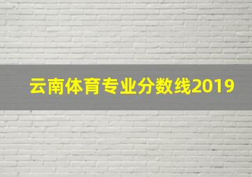 云南体育专业分数线2019