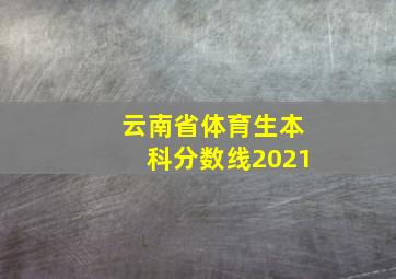 云南省体育生本科分数线2021