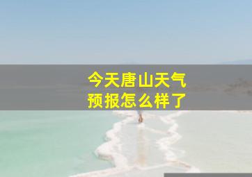 今天唐山天气预报怎么样了