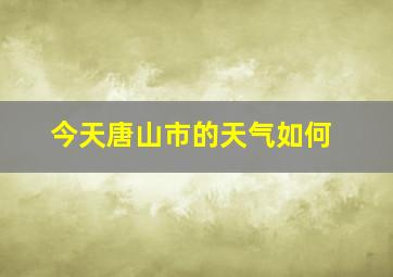 今天唐山市的天气如何