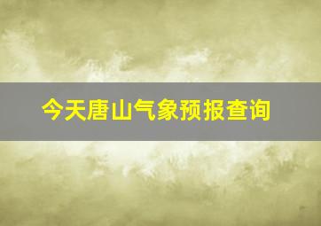 今天唐山气象预报查询