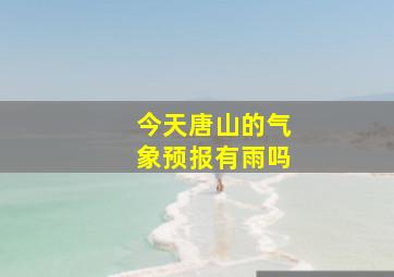 今天唐山的气象预报有雨吗