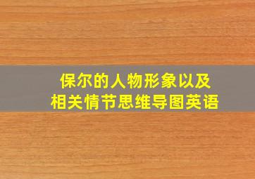 保尔的人物形象以及相关情节思维导图英语