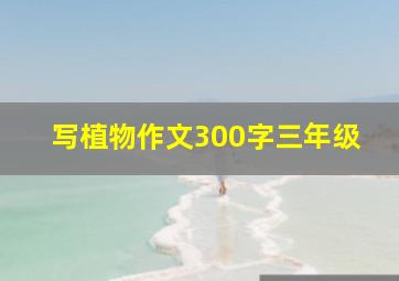 写植物作文300字三年级