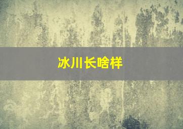 冰川长啥样