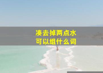 凑去掉两点水可以组什么词