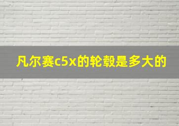 凡尔赛c5x的轮毂是多大的