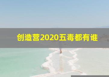 创造营2020五毒都有谁