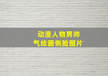 动漫人物男帅气绘画侧脸图片