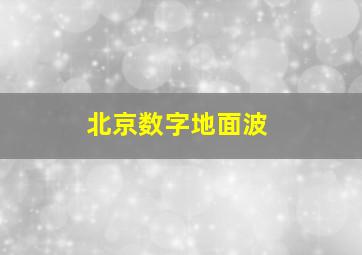 北京数字地面波