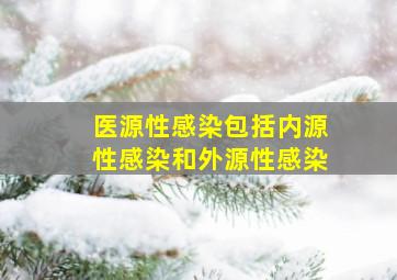 医源性感染包括内源性感染和外源性感染