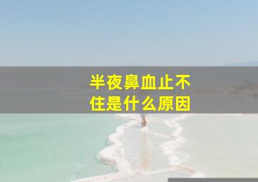 半夜鼻血止不住是什么原因