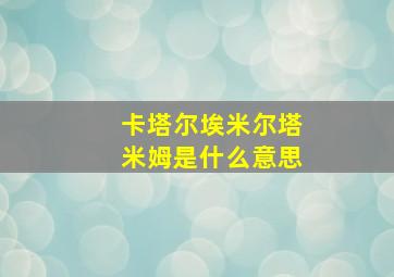 卡塔尔埃米尔塔米姆是什么意思