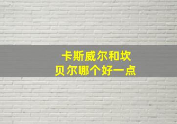 卡斯威尔和坎贝尔哪个好一点