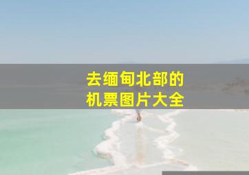 去缅甸北部的机票图片大全