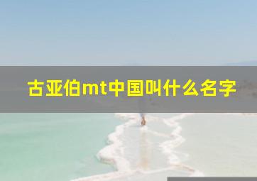 古亚伯mt中国叫什么名字