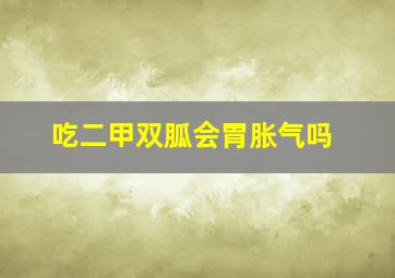 吃二甲双胍会胃胀气吗