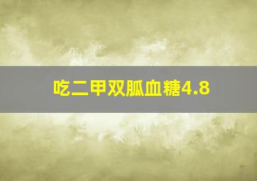 吃二甲双胍血糖4.8