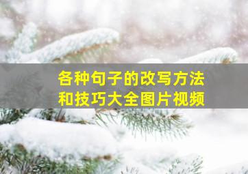 各种句子的改写方法和技巧大全图片视频