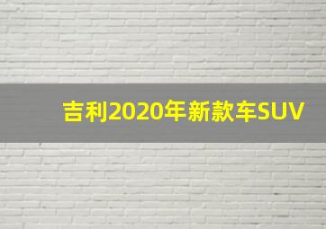 吉利2020年新款车SUV