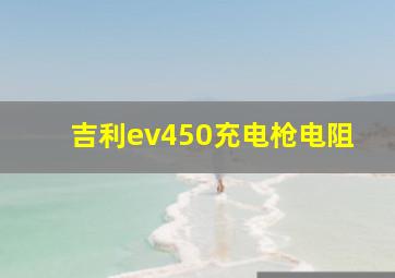 吉利ev450充电枪电阻