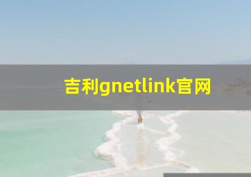 吉利gnetlink官网