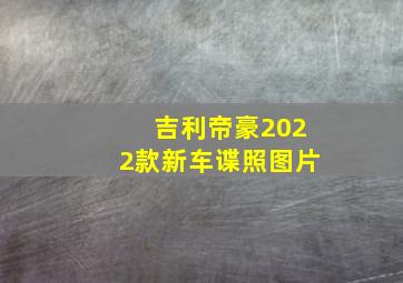 吉利帝豪2022款新车谍照图片