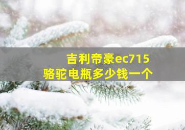 吉利帝豪ec715骆驼电瓶多少钱一个