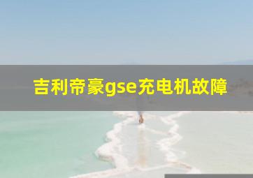 吉利帝豪gse充电机故障