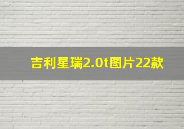 吉利星瑞2.0t图片22款