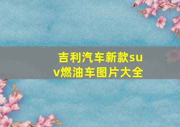 吉利汽车新款suv燃油车图片大全