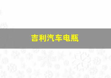 吉利汽车电瓶