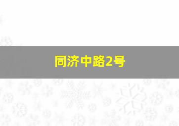 同济中路2号