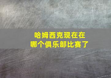 哈姆西克现在在哪个俱乐部比赛了