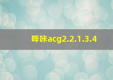 哔咔acg2.2.1.3.4