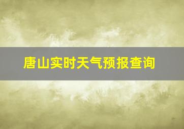 唐山实时天气预报查询