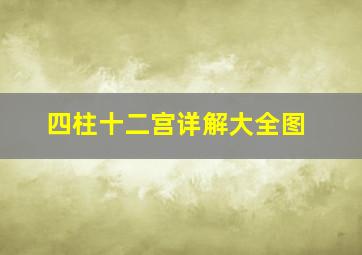 四柱十二宫详解大全图