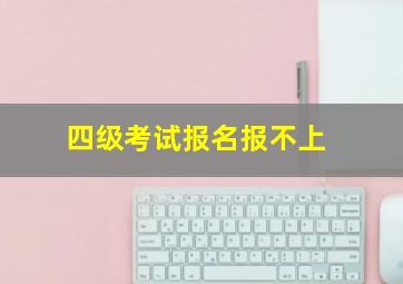 四级考试报名报不上