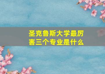 圣克鲁斯大学最厉害三个专业是什么