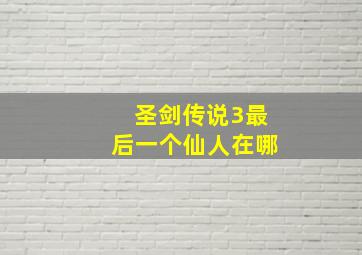 圣剑传说3最后一个仙人在哪