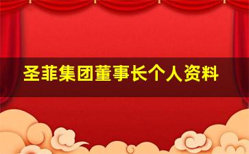 圣菲集团董事长个人资料