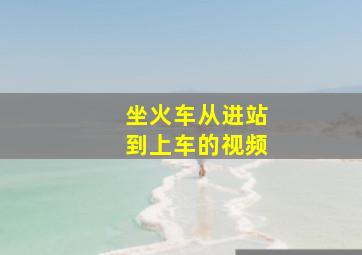 坐火车从进站到上车的视频