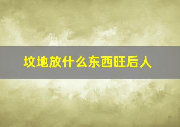 坟地放什么东西旺后人