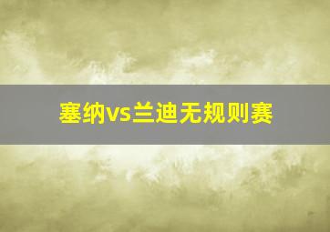 塞纳vs兰迪无规则赛