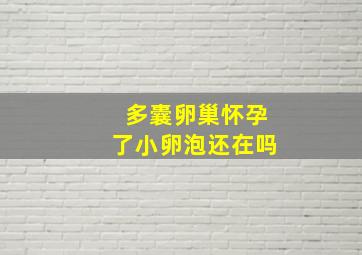 多囊卵巢怀孕了小卵泡还在吗