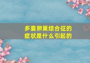 多囊卵巢综合征的症状是什么引起的