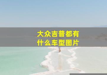 大众吉普都有什么车型图片